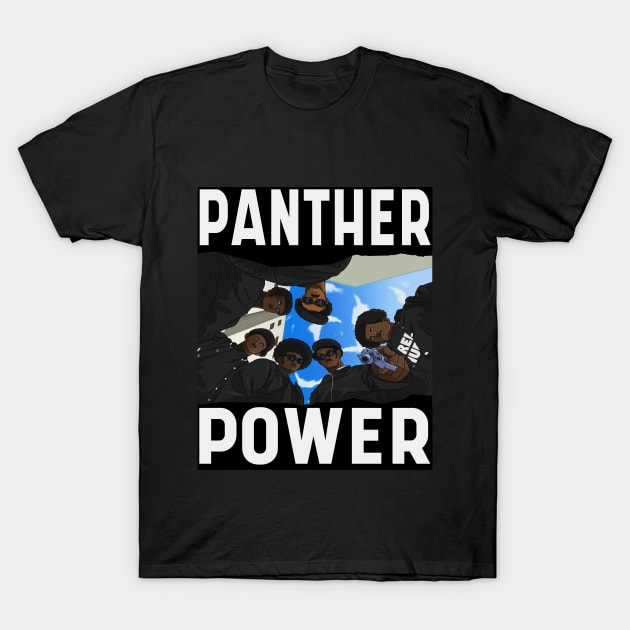 Black Panther Party Panther Power T-Shirt by Noseking